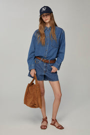 MID-RISE SHORTS JEANS