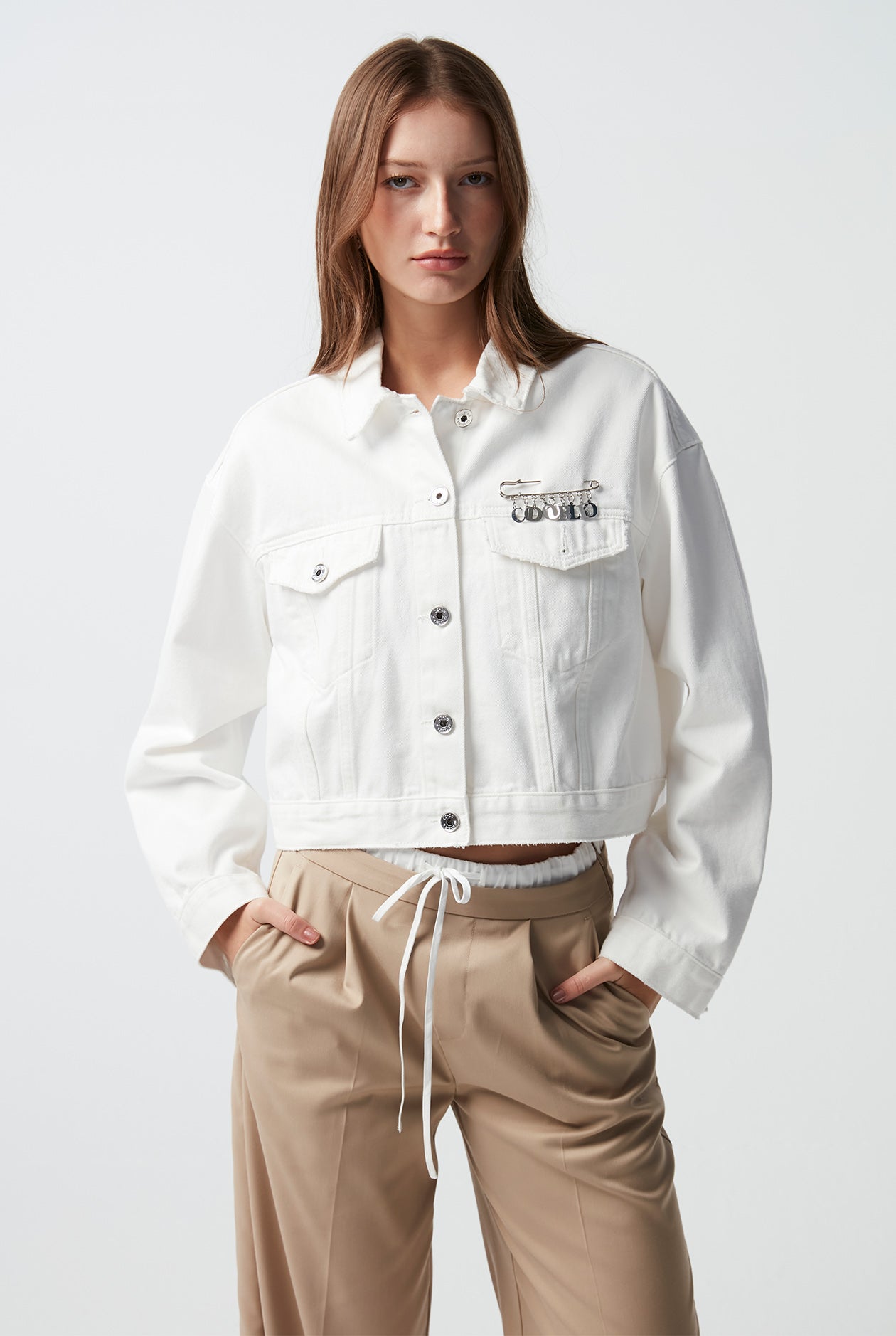 WHITE DENIM JACKET