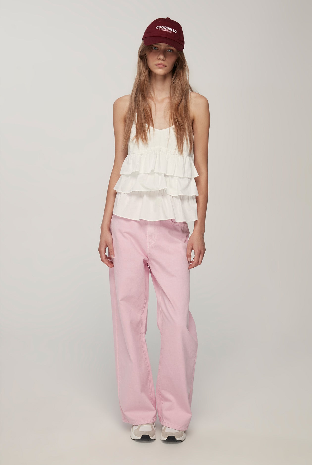 RUFFLE CAMISOLE TOP