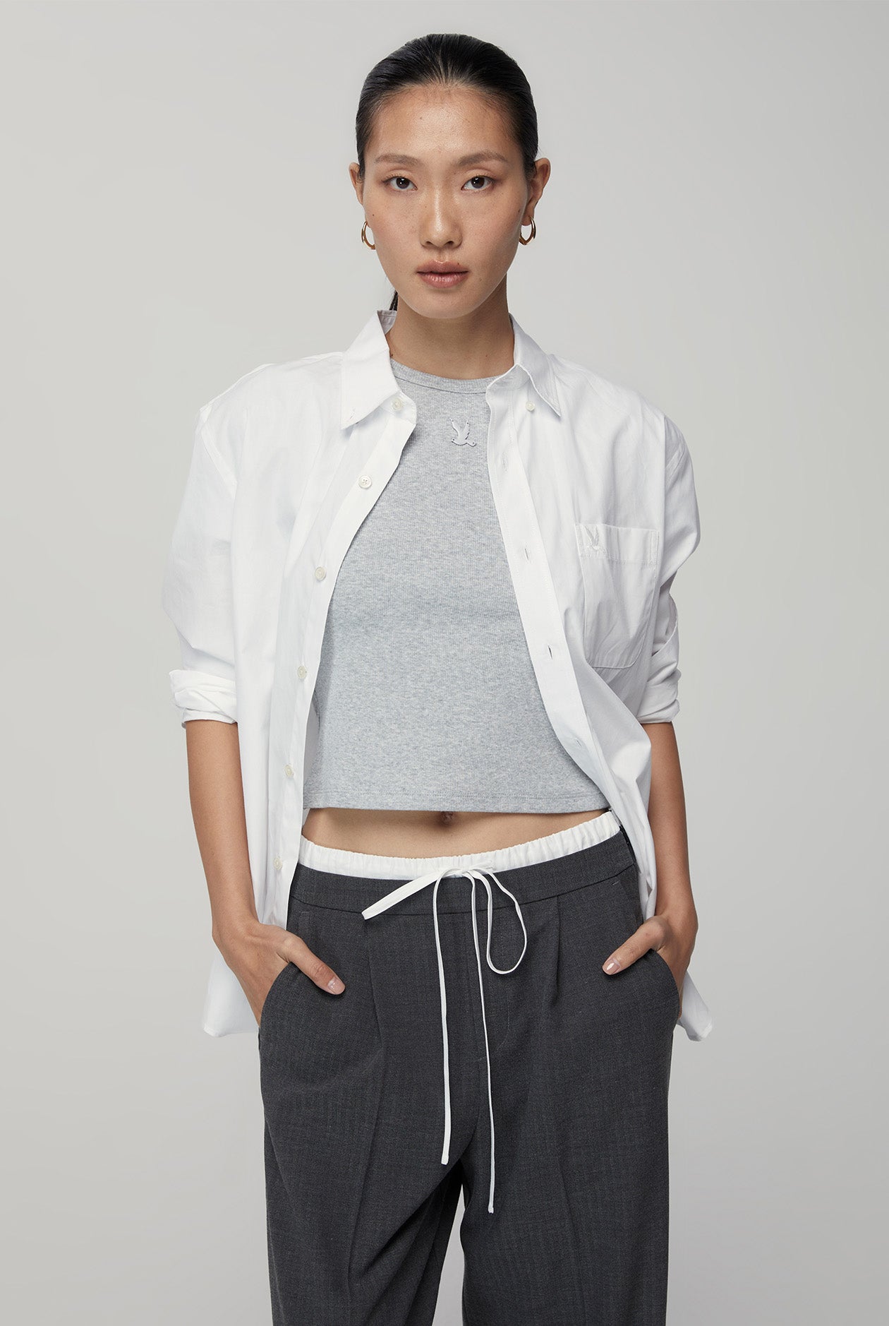RIBBED CROPPED TOP