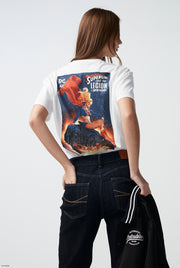 OVERSIZED SUPERGIRL GRAPHIC TEE