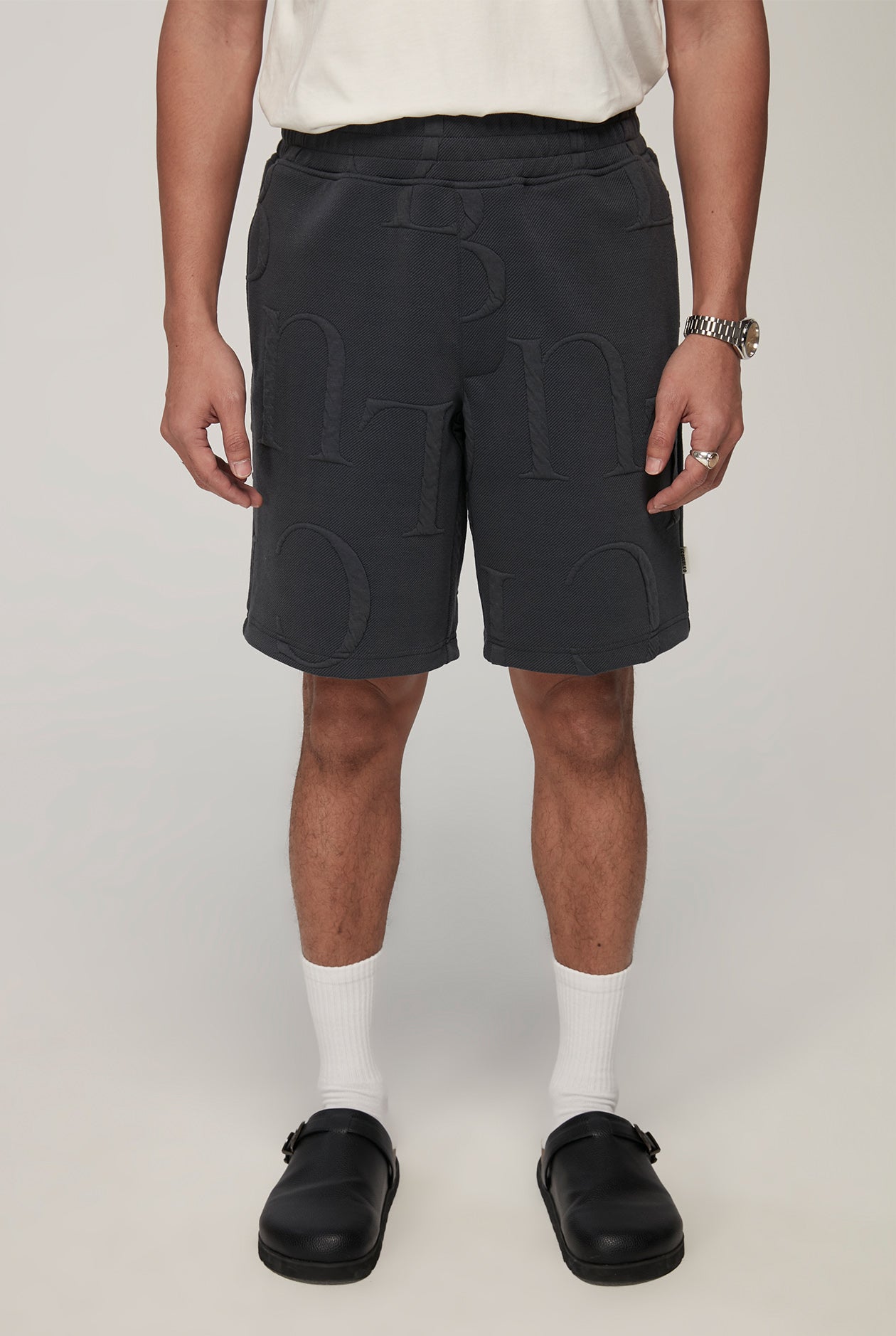 C LOGO JACQUARD SHORTS