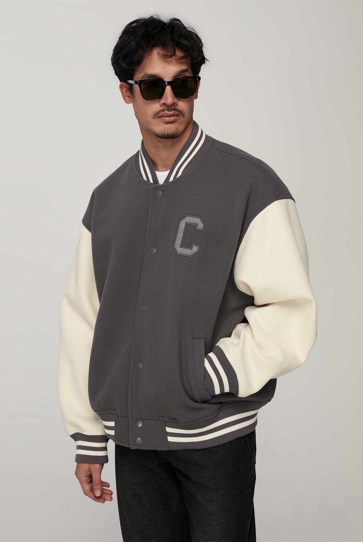C LOGO VARSITY JACKET