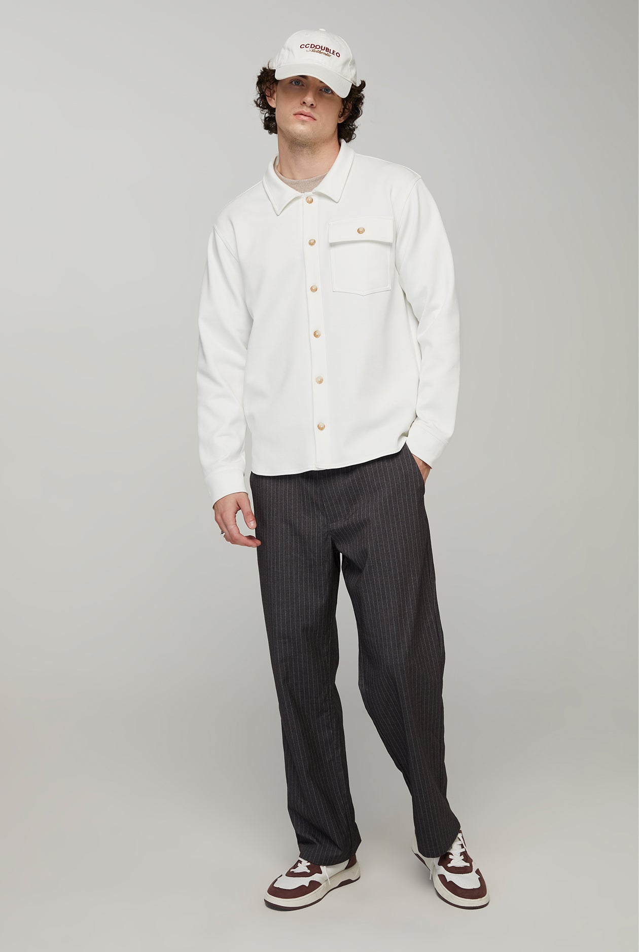 FLAP POCKET DOUBLE FACE SHIRT