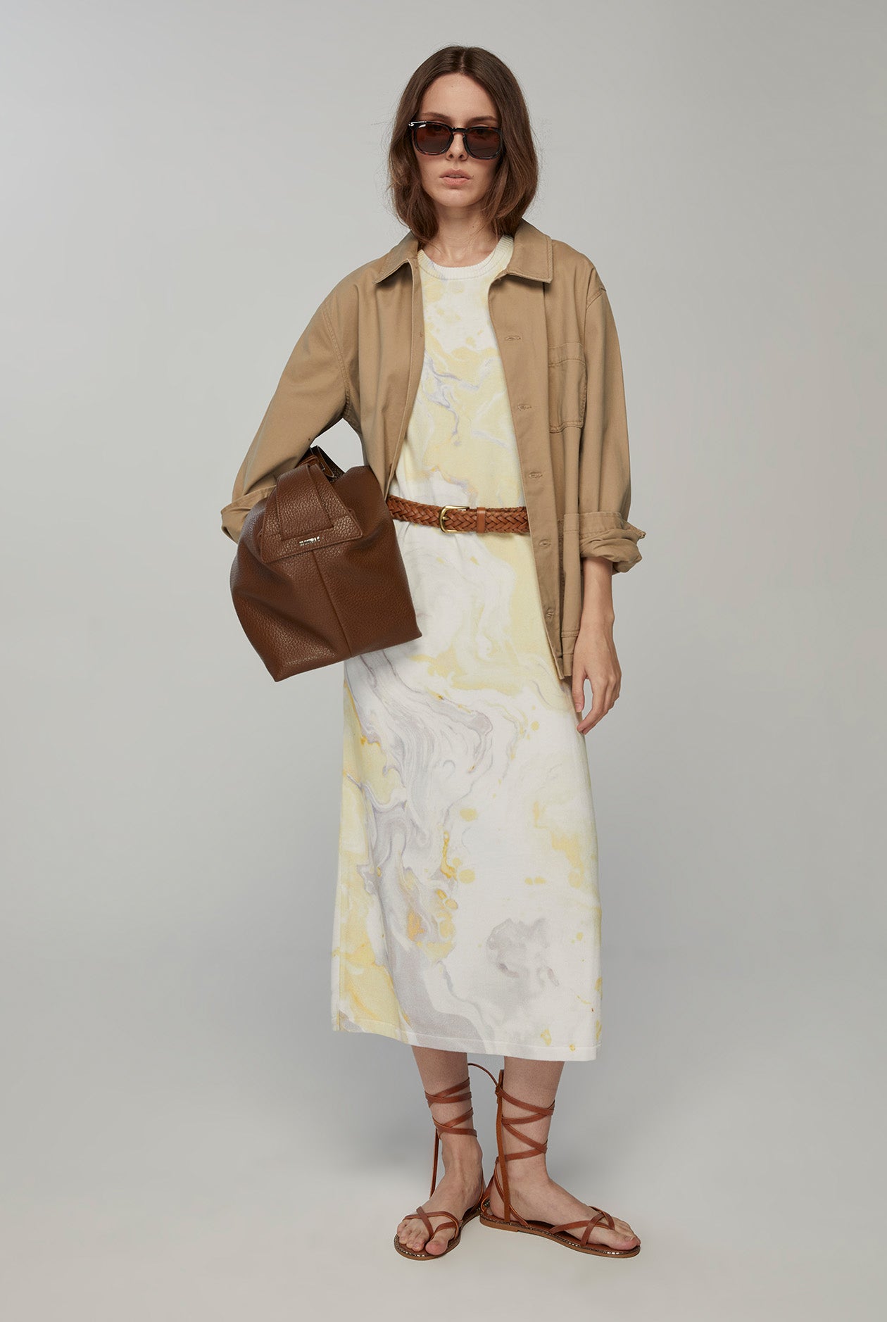 CELESTIAL PRINTED MAXI DRESS