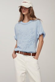 ROSE GRAPHIC OVERSIZED TEE