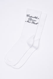 SIGNATURE HANDWRITING LOGO SOCKS