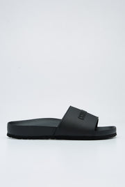 DEBOSSED LOGO SLIDE SANDALS