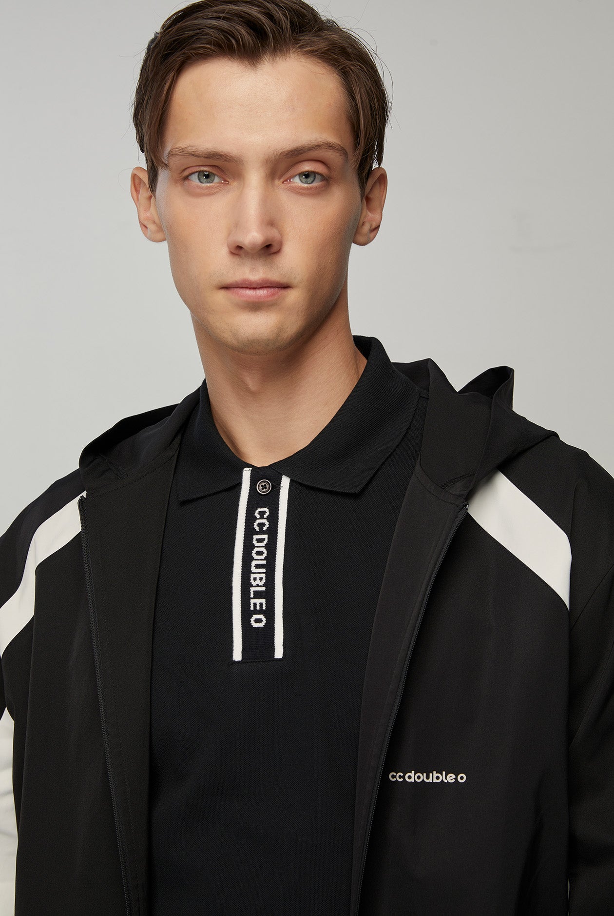 STRIPED PLACKET PIQUE POLO