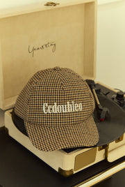HOUNDSTOOTH CHECKED CAP