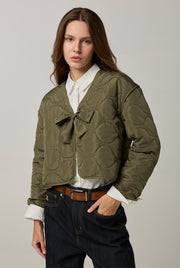 QUILTED JACKET Green / L