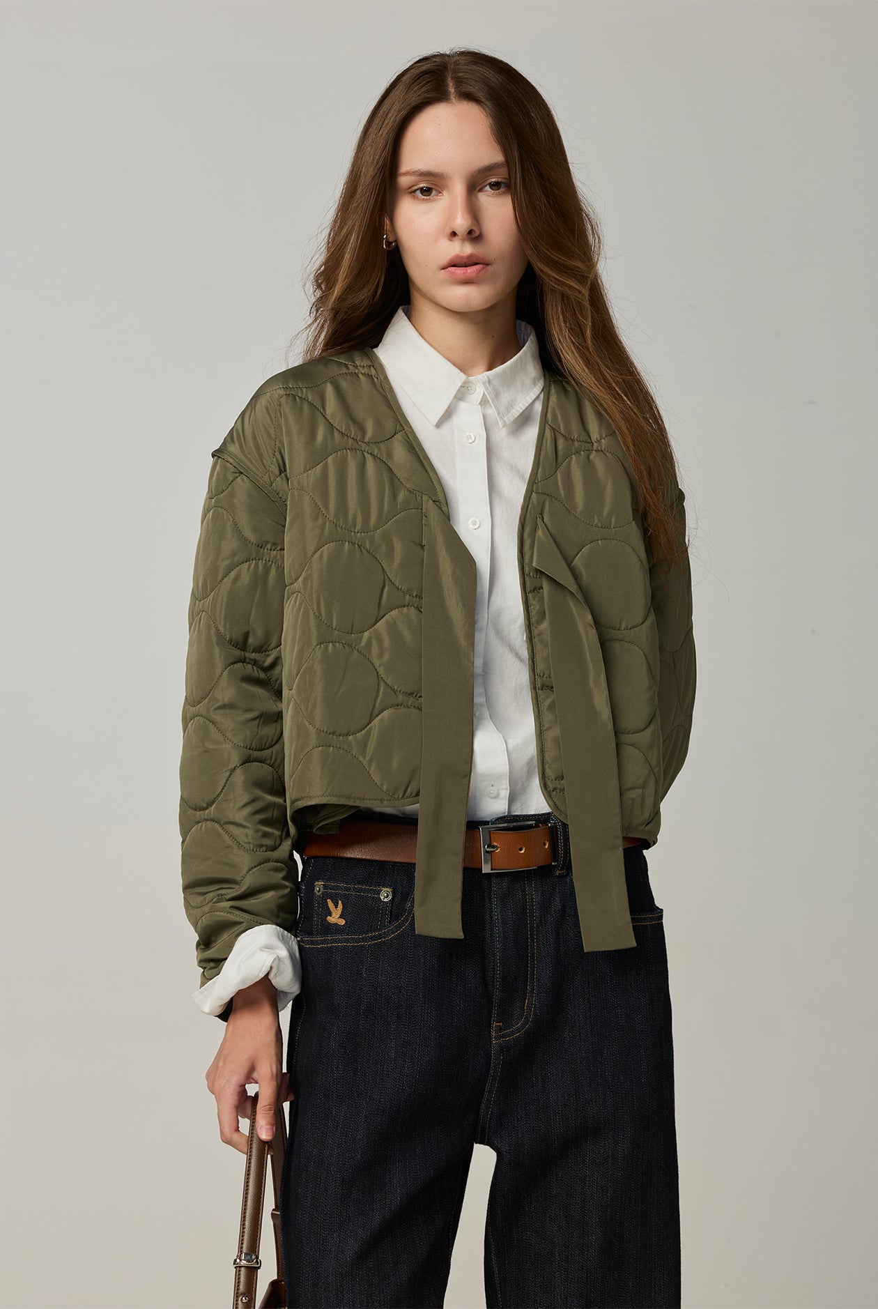 QUILTED JACKET Green / L