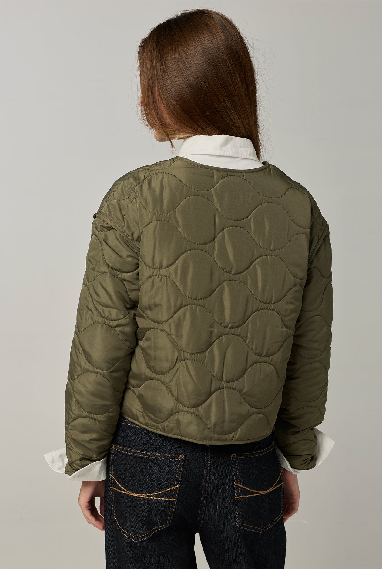 QUILTED JACKET Green / L
