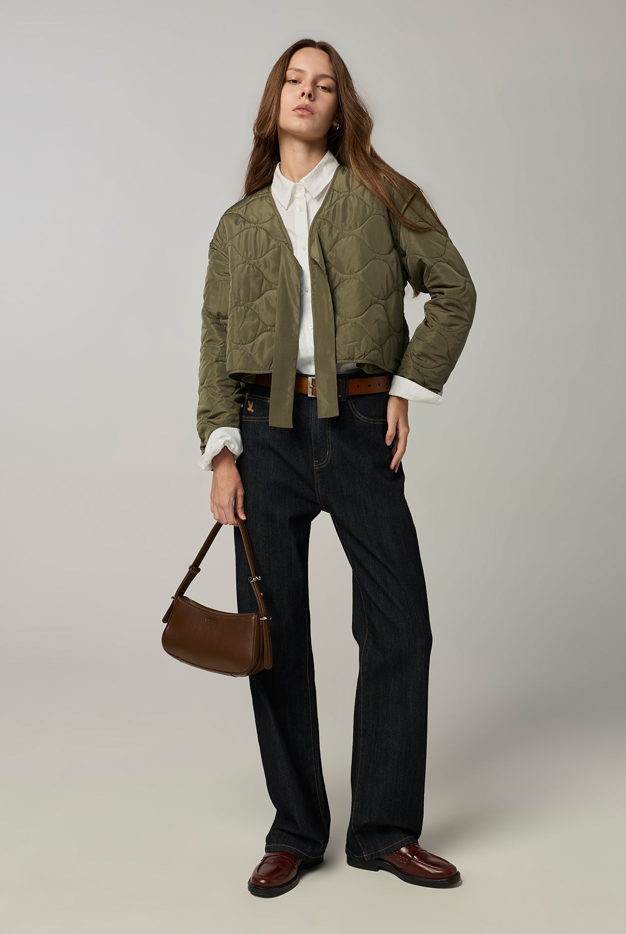 QUILTED JACKET Green / L