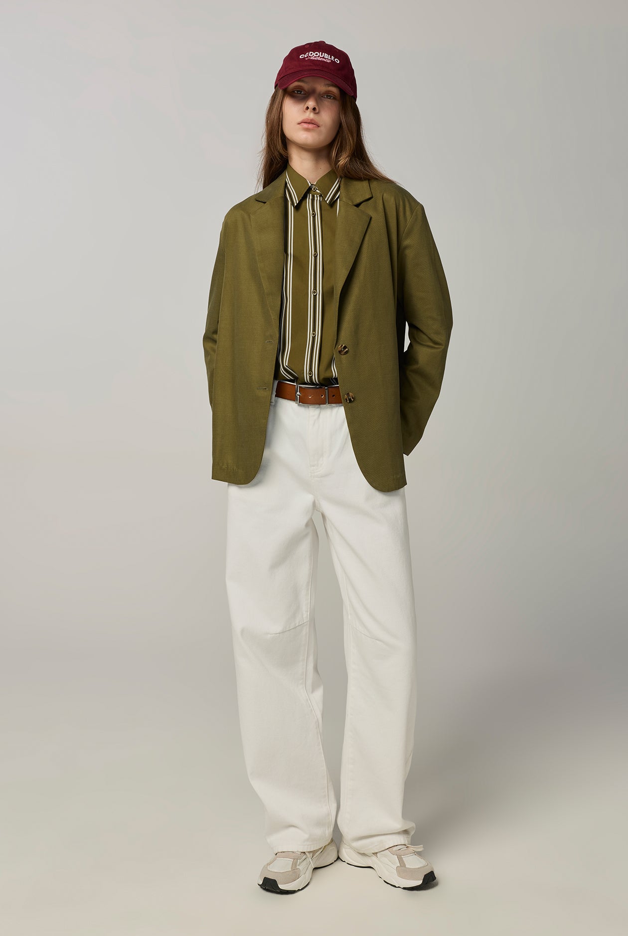 GREEN STRIPED POPLIN SHIRTS Green / L