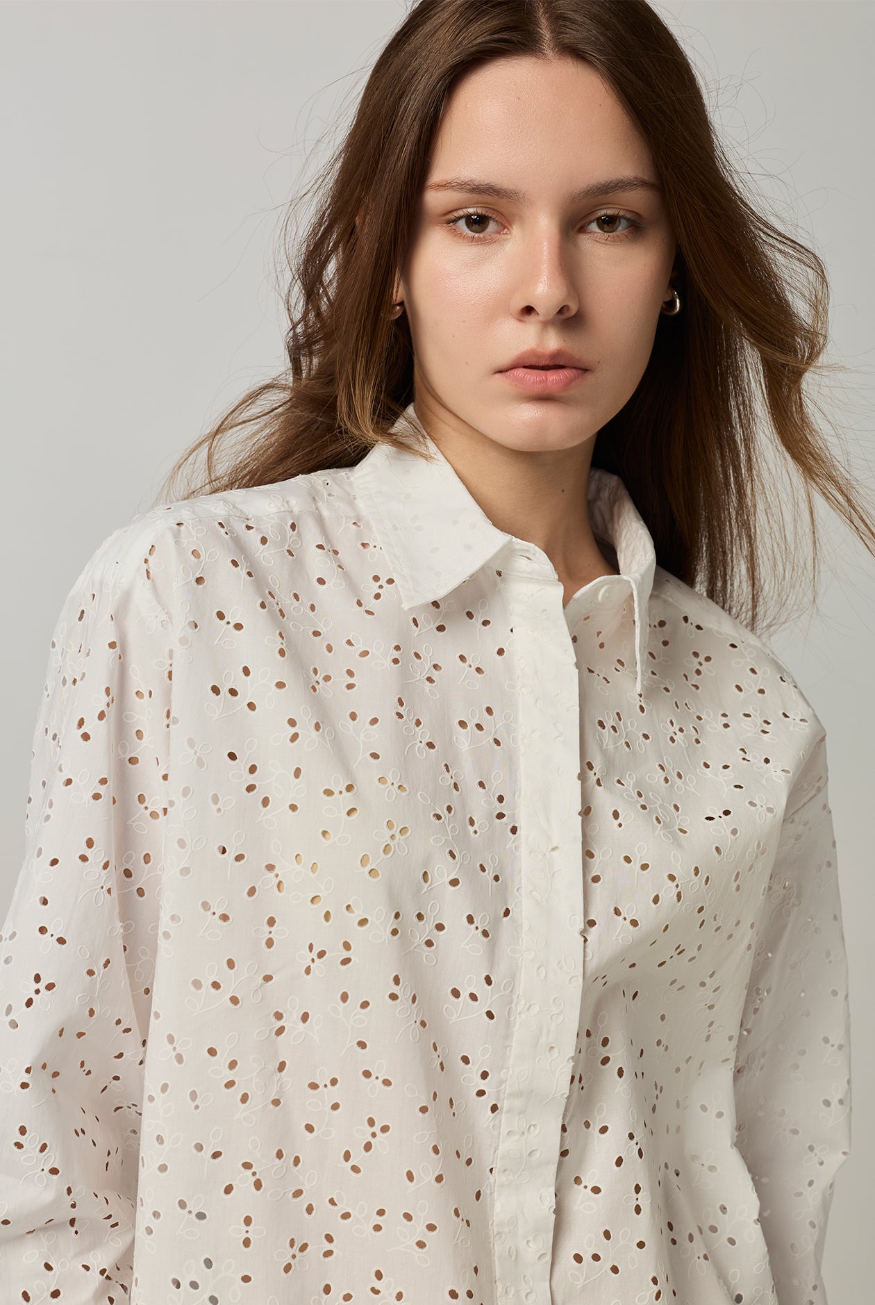 BURNOUT FLORAL SHIRT White / L