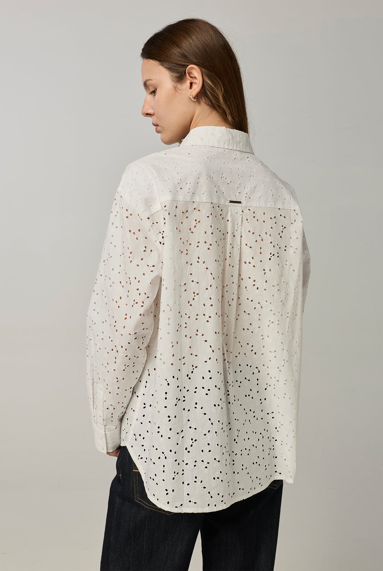 BURNOUT FLORAL SHIRT White / L