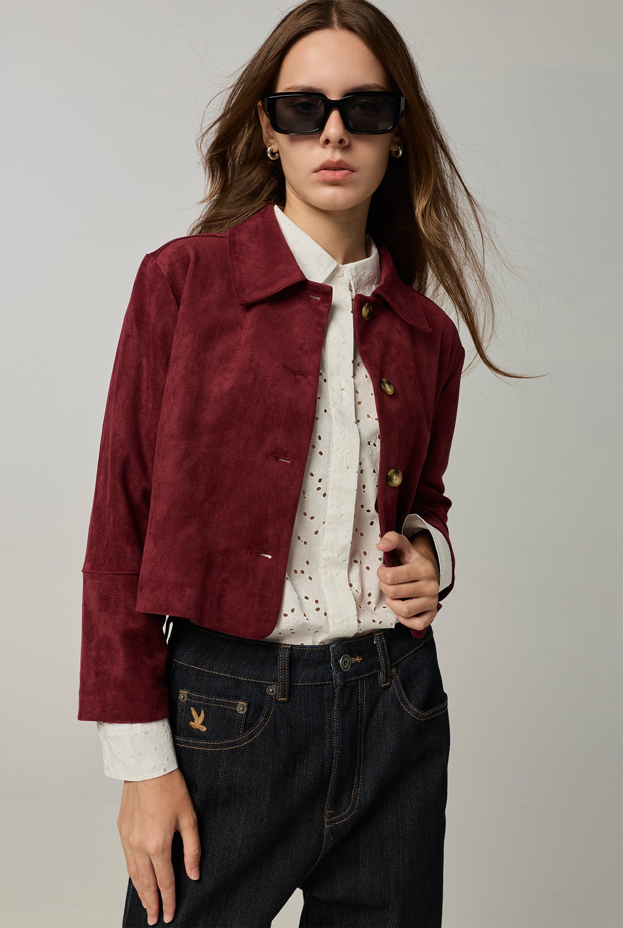 BURNOUT FLORAL SHIRT White / L