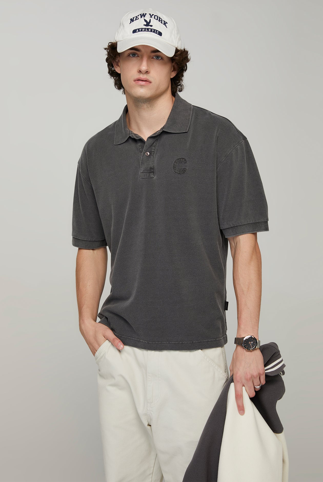 C LOGO PIQUE POLO