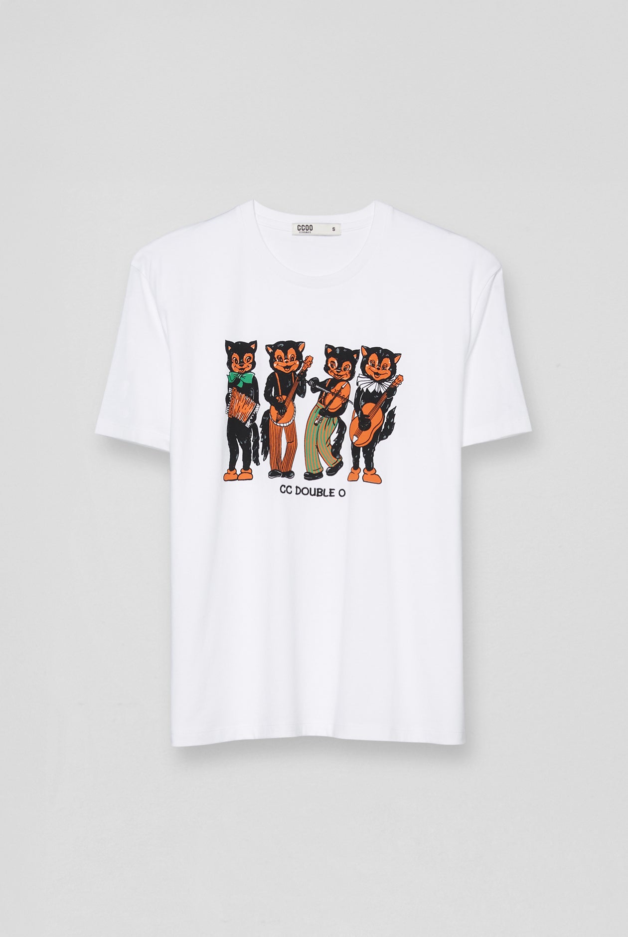 OVERSIZED CATS GRAPHIC TEE