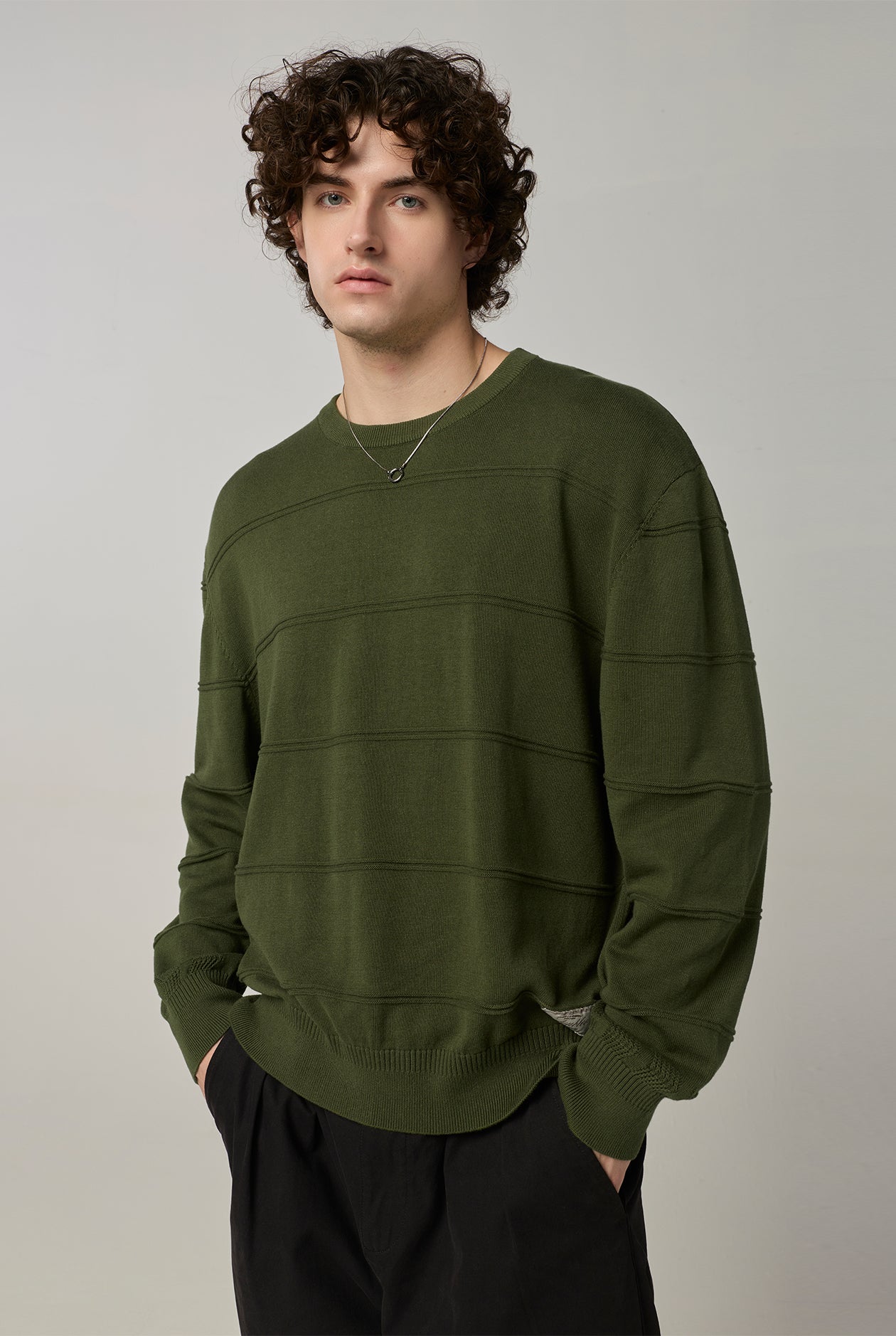 JACQUARD KNIT SWEATER
