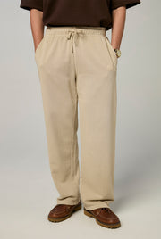GARMENT DYED WIDE SWEAT PANTS
