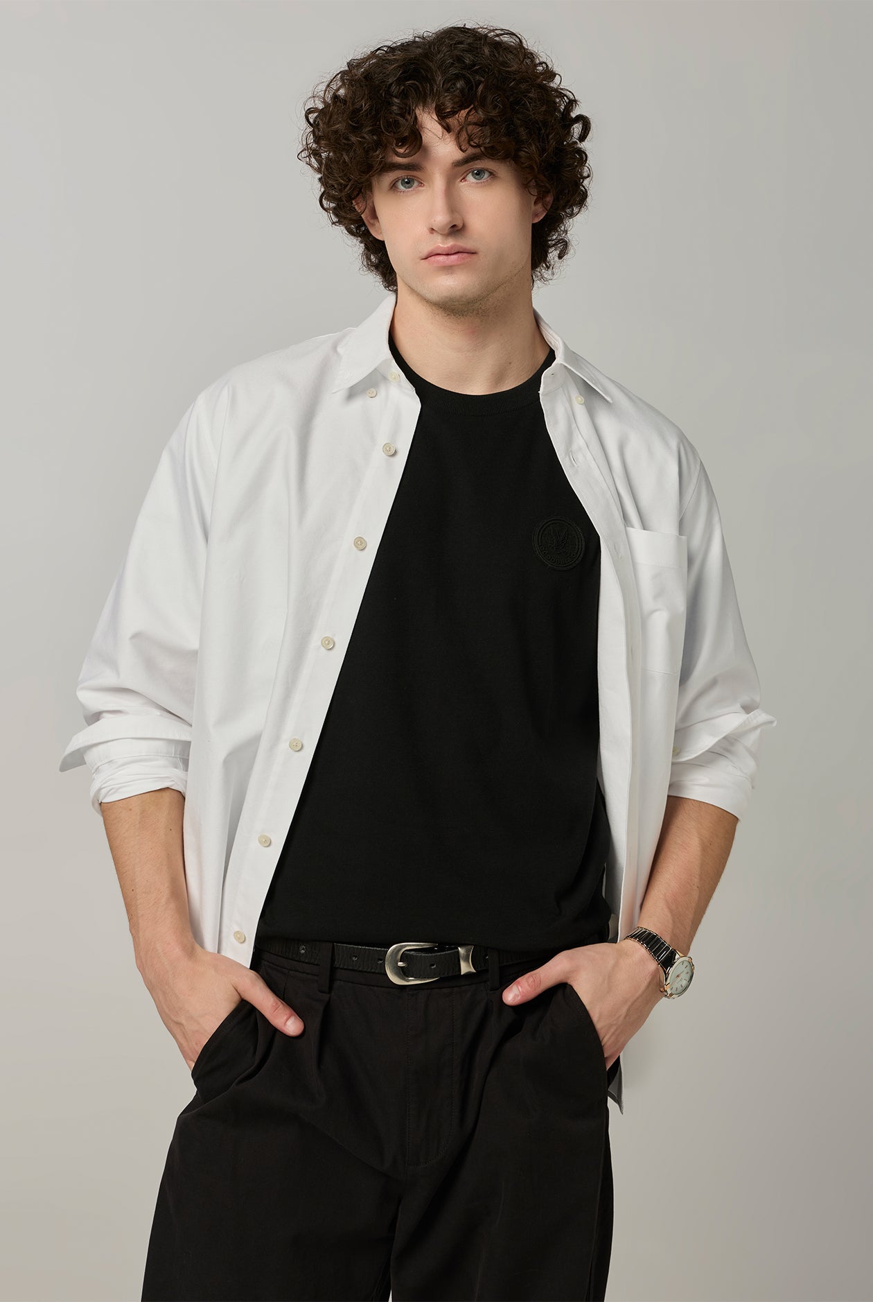 ROUND NECK SILICONE PRINTED TEE