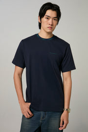 NECK CONTRAST LOGO TEE