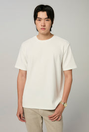 WAVE STRIPED KNITTED TEE