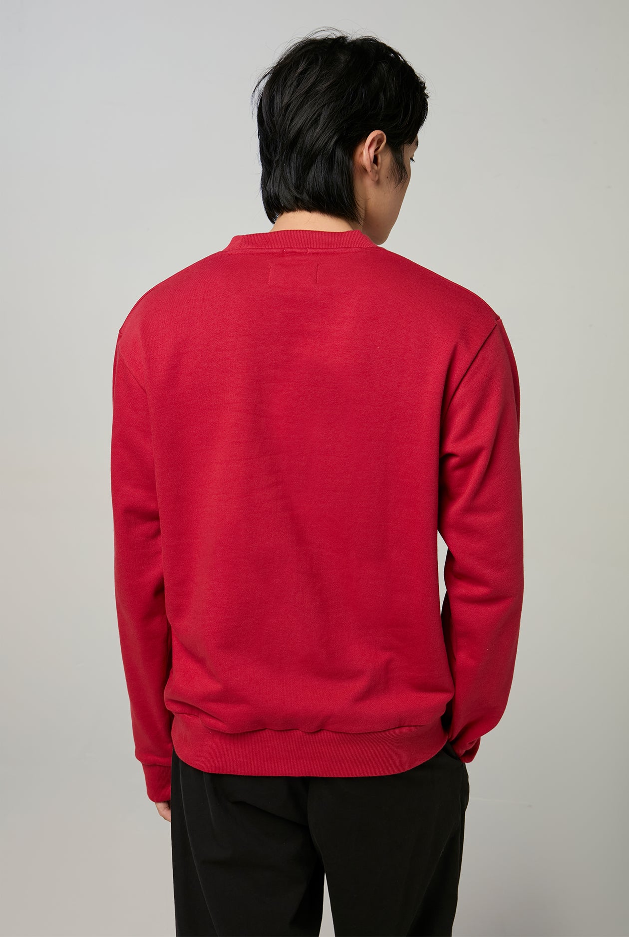 EMBOSSED LOGO KNITTED PULLOVER Red / XL