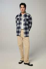 HERRING BONE STRAIGHT PANTS