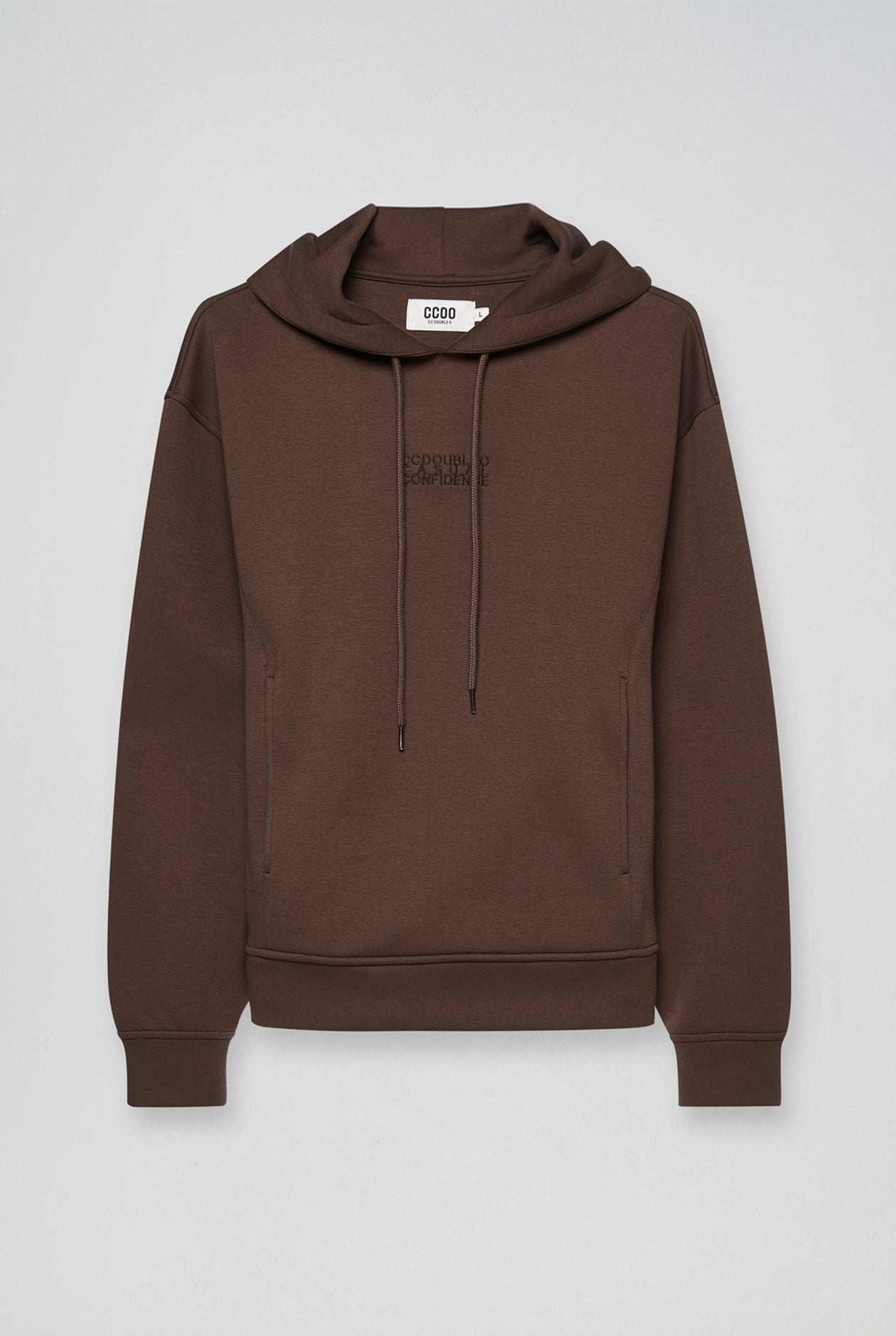 EMBROIDERED LOGO OVER HOODIE