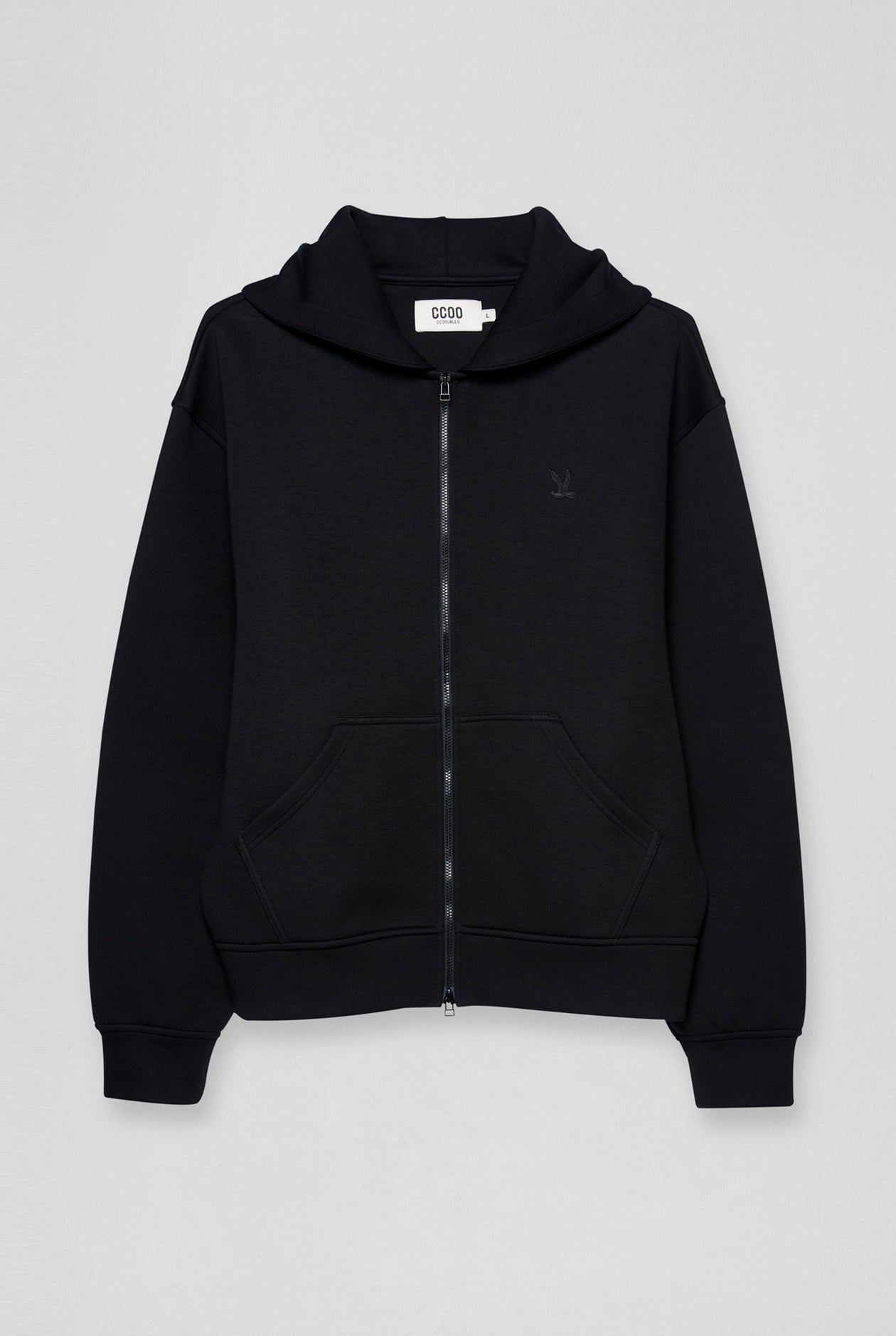 ZIP-UP BIRD LOGO HOODIE