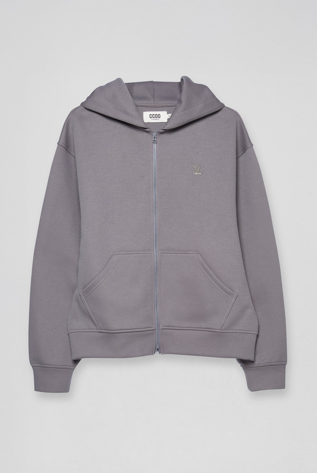 ZIP-UP BIRD LOGO HOODIE