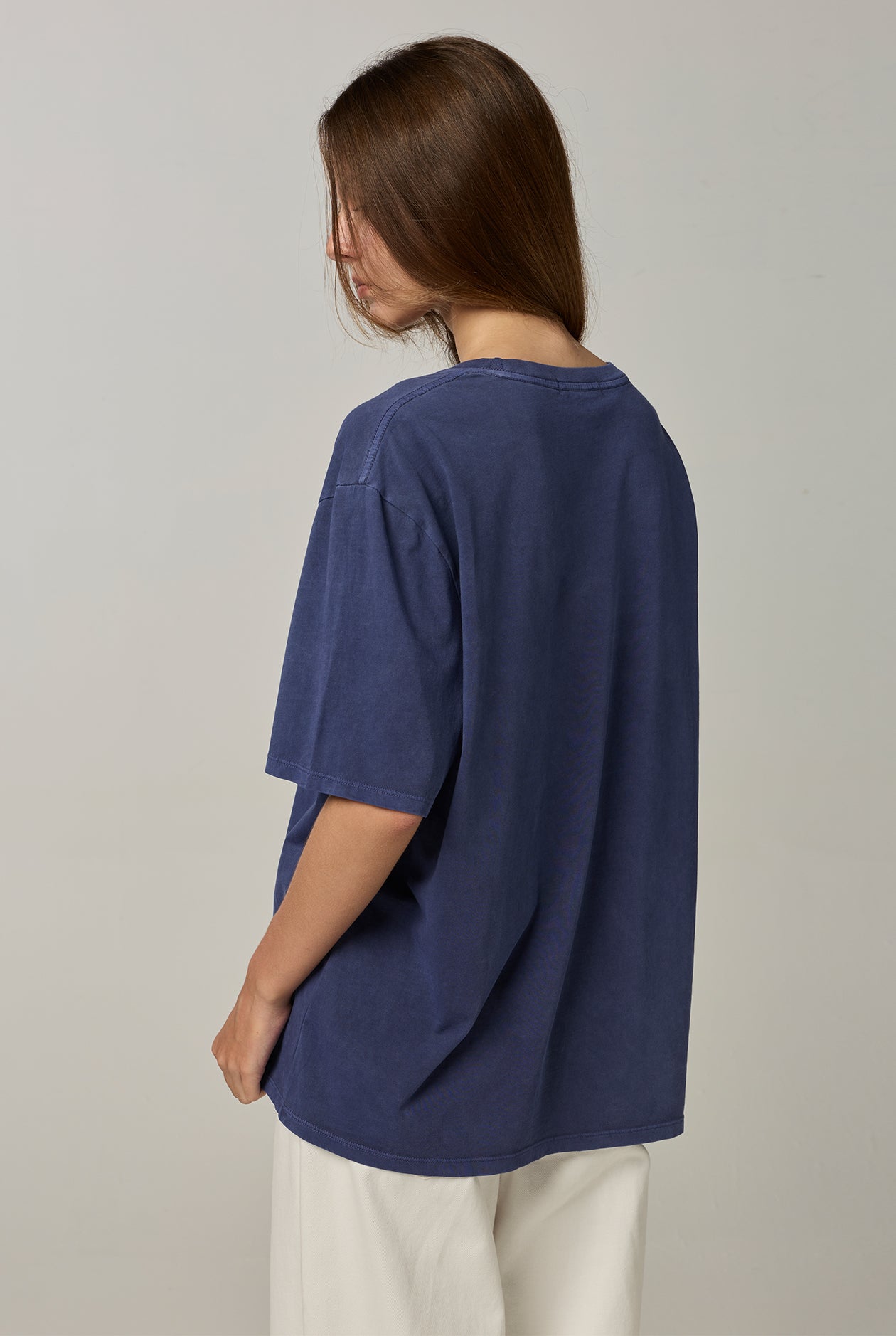 WOMAN GRAPHIC OVERSIZED TEE Blue / L
