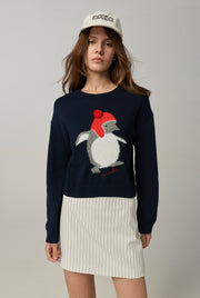 PENGUIN EMBROIDERED SWEATER