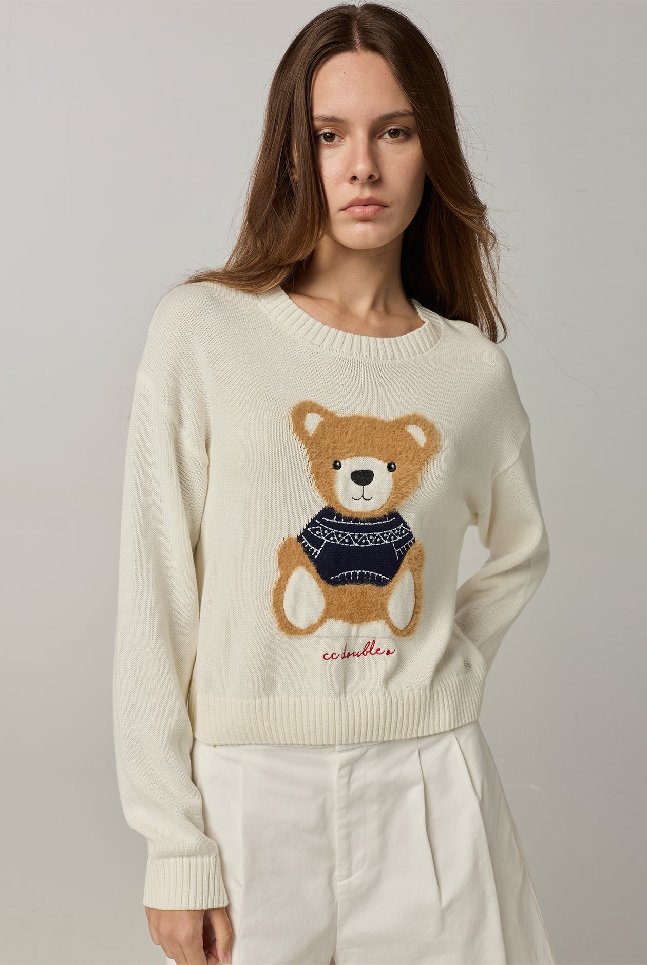 TEDDY EMBROIDERED SWEATER