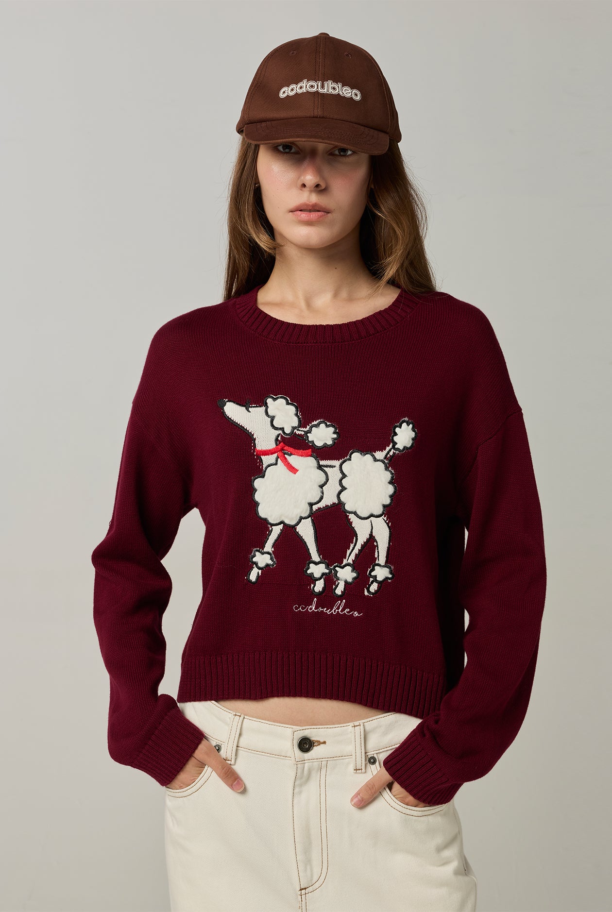 SHEEP EMBROIDERED SWEATER