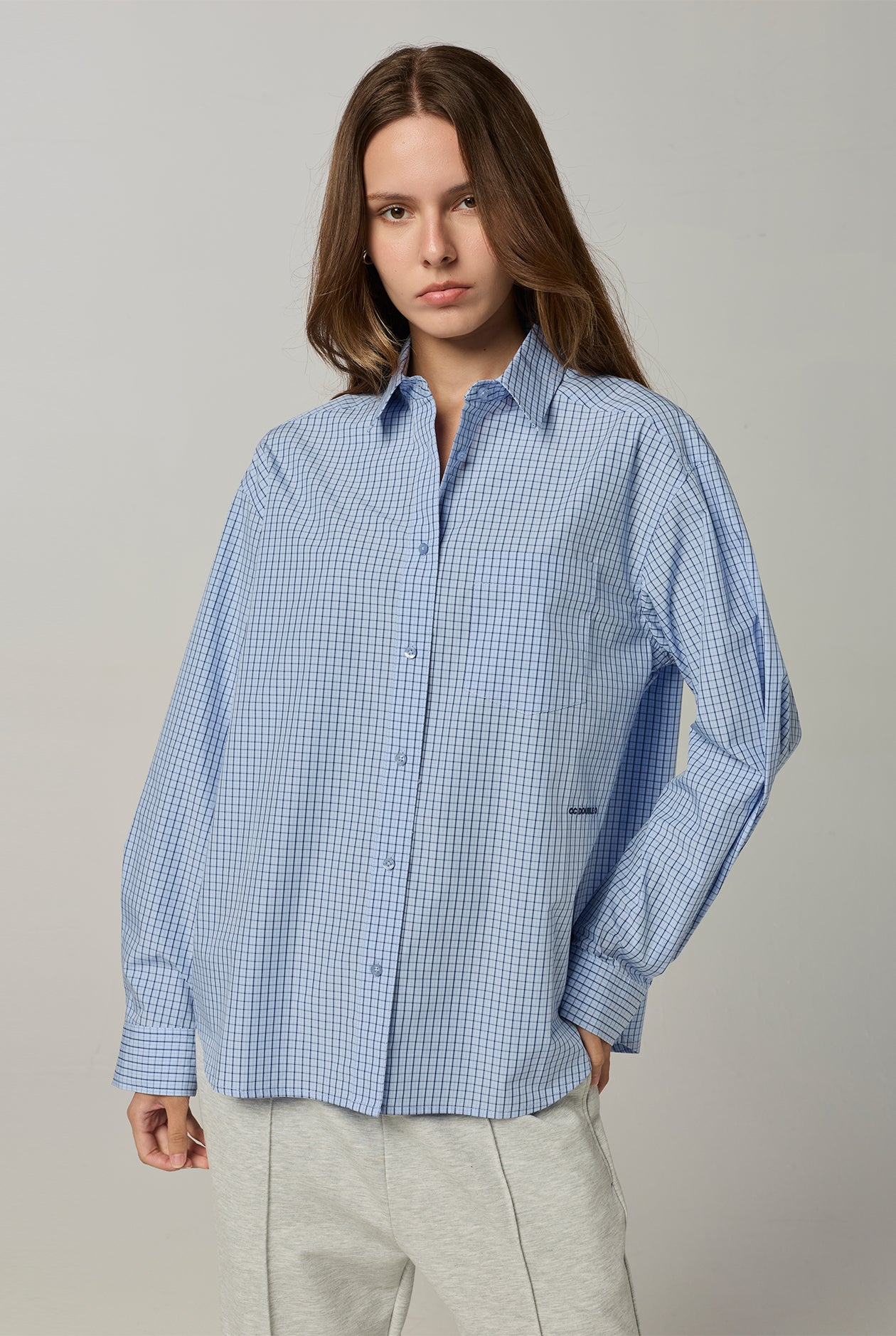 LONG SLEEVE SMALL CHECKED SHIRT