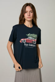 HAPPY HOLIDAY GRAPHIC TEE