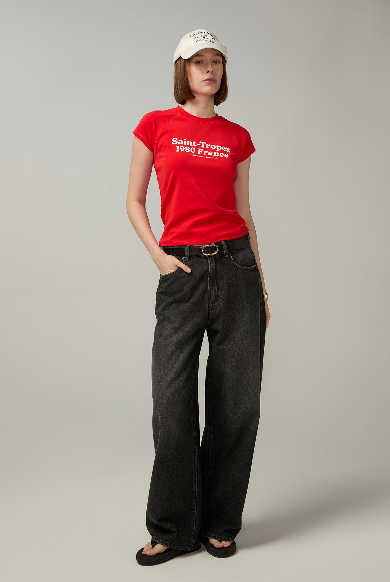 SAINT-TROPEZ 1980 FRANCE RAGLAN TEE Red / L