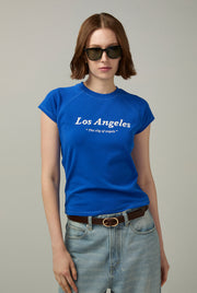 LOS ANGELES RAGLAN TEE Blue / L