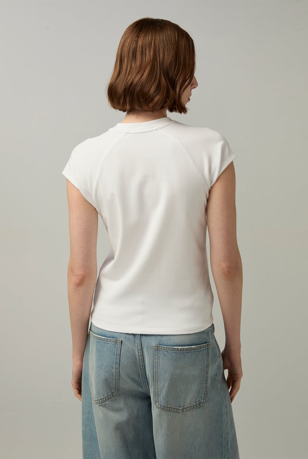 STAY LOVELY RAGLAN TEE White / L