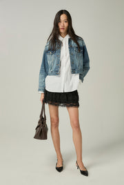 TIERED RUFFLE SHORTS