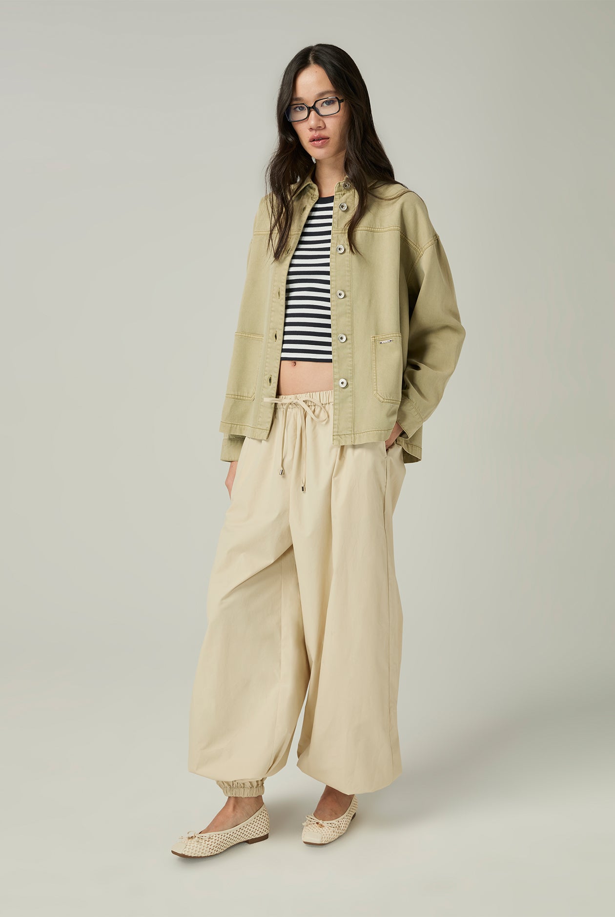 HIGH-WAIST HAREM PANTS - CC Double O Official Store