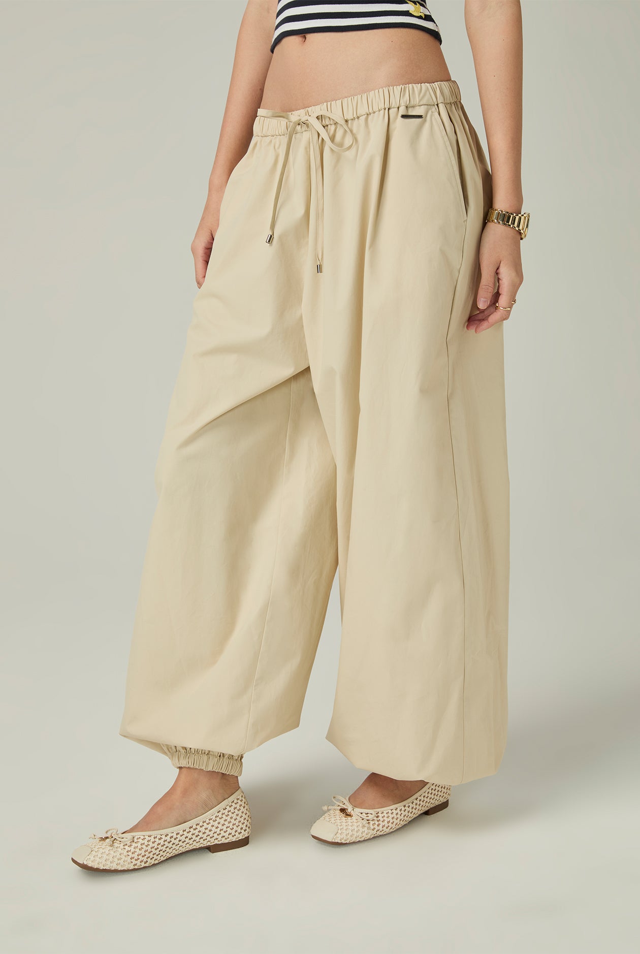 HIGH-WAIST HAREM PANTS - CC Double O Official Store