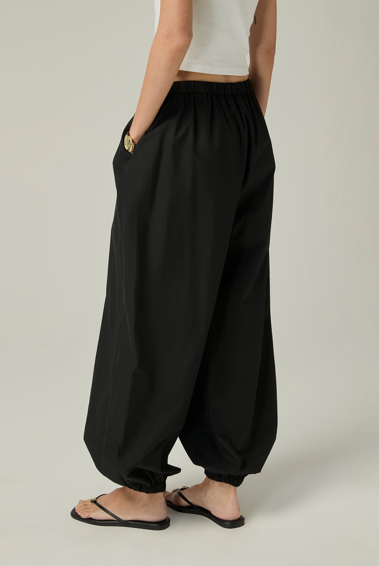 HIGH-WAIST HAREM PANTS - CC Double O Official Store