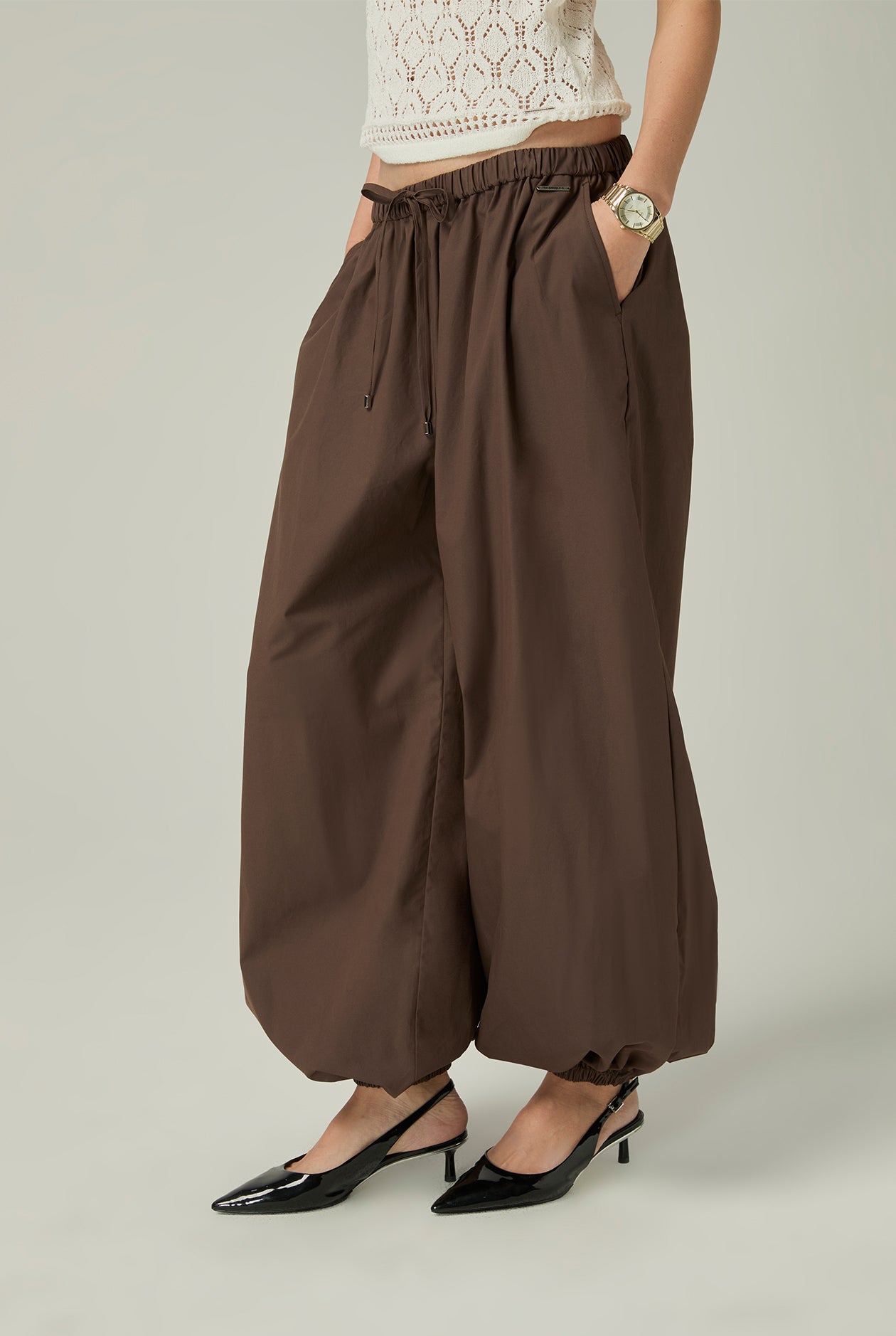 HIGH-WAIST HAREM PANTS - CC Double O Official Store