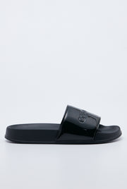 LOGO EMBOSSED POOL SLIDE SANDALS