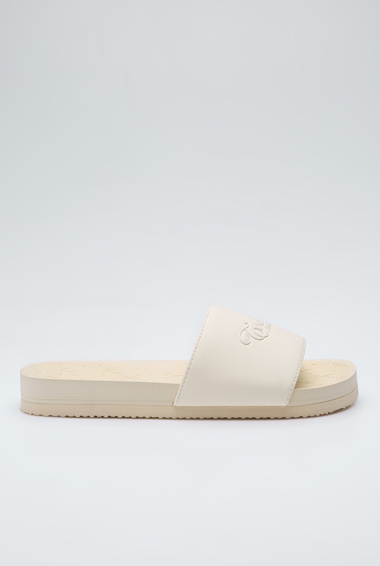 DEBOSSED MONOGRAM BIRD POOL SLIDE SANDALS